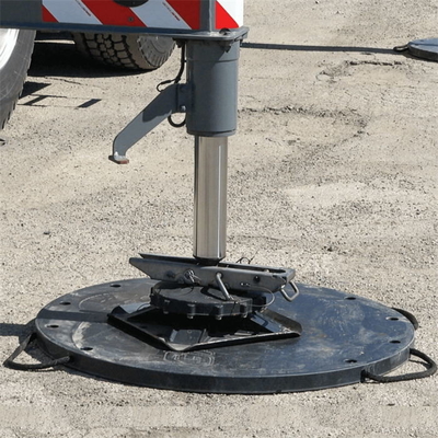 Ο στρογγυλός ζυγοστάτης γεμίζει HDPE τα φορητά προσωρινά κινητά μαξιλάρια ποδιών φορτηγών πλαστικά