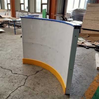 HDPE πινάκων Dasher εμποδίων κιγκλιδωμάτων αιθουσών παγοδρομίας πάγου πολυαιθυλενίου υψηλής πυκνότητας φράκτης