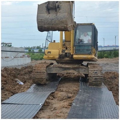 HDPE οδικά χαλιά κατασκευής χαλιών πρόσβασης φορτηγών γερανών επίγειας προστασίας πλαστικά