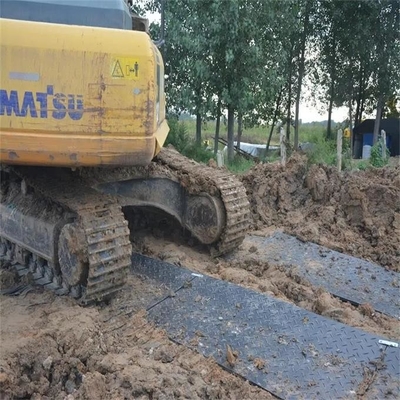 HDPE επίγειας προστασίας οδικό χαλί διαδρομής κατασκευής χαλιών προσωρινό βαρέων καθηκόντων