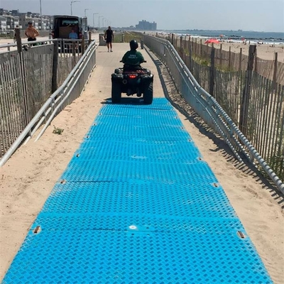 HDPE 2×8ft προσωρινά μπλε πλαστικά χαλιά εγκαταστάσεων γεώτρησης ελών για τα βαρέων καθηκόντων οδικά χαλιά