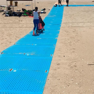 HDPE 2×8ft προσωρινά μπλε πλαστικά χαλιά εγκαταστάσεων γεώτρησης ελών για τα βαρέων καθηκόντων οδικά χαλιά