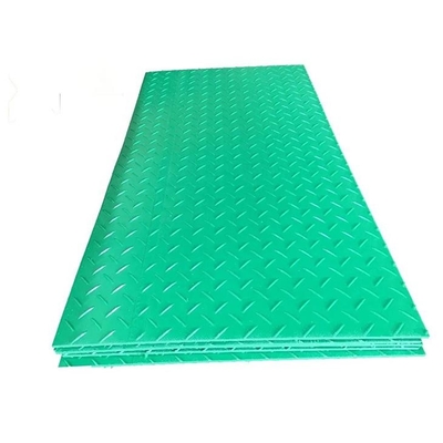 Ανθεκτικό πράσινο πλαστικό HDPE χαλί ελών επίγειων δρόμων για την κατασκευή εκσκαφέων