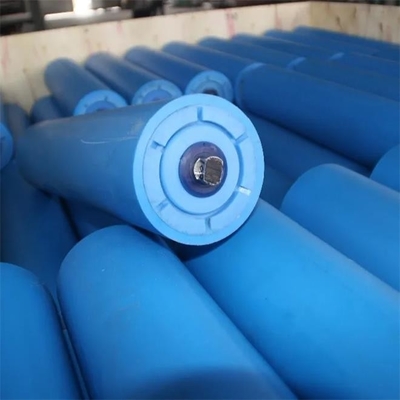 4 HDPE πολυμερών σωλήνων ίντσας πλαστικοί πιό μη απασχόλησης κύλινδροι κατάρτισης μεταφορέων αντίκτυπου