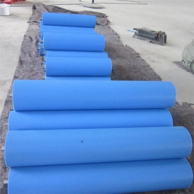 4 HDPE πολυμερών σωλήνων ίντσας πλαστικοί πιό μη απασχόλησης κύλινδροι κατάρτισης μεταφορέων αντίκτυπου
