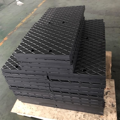 Ισχυρός HDPE ικανότητας ρουλεμάν πίεσης φραγμός Cribbing πιάτων του Jack μαξιλαριών ζυγοστατών